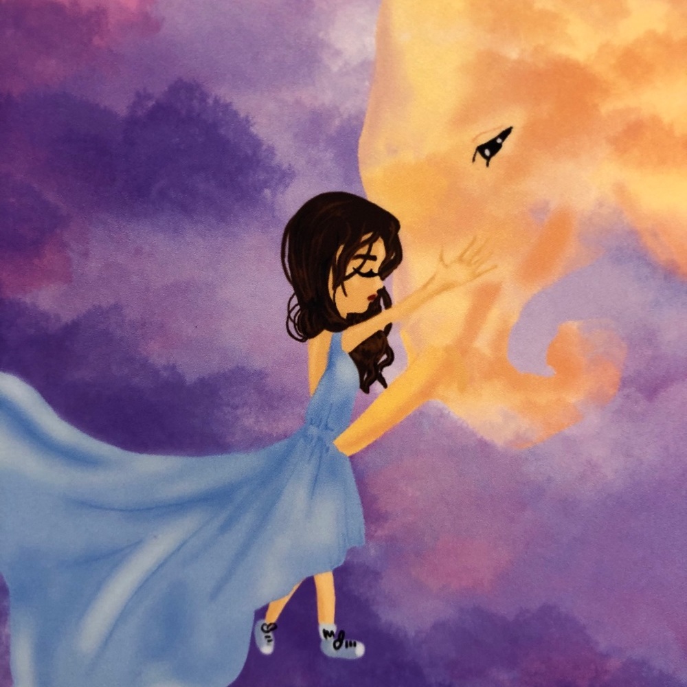 Greeting card ~daydreams~ elephant 🐘 clouds ☁️ - Picture 2 of 6